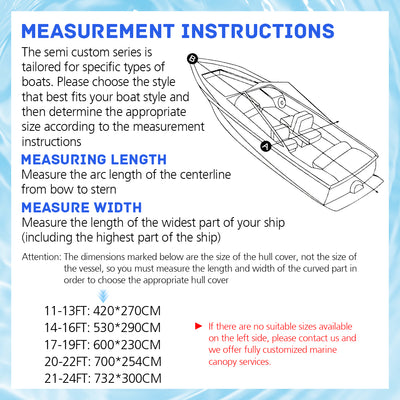 Mpow Boat Cover, Heavy-Duty PVC, Waterproof, Sun-Resistant, and Dust-Resistant, with Tie-Downs and Vents for Full-Enclosure Protection