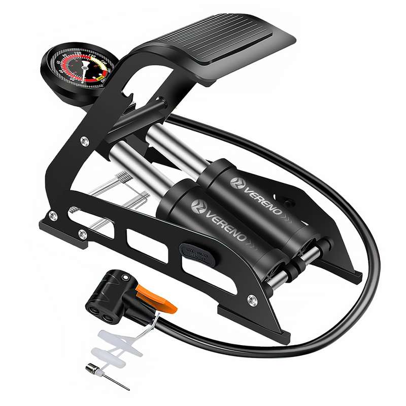 Mpow dual-barrel foot pump