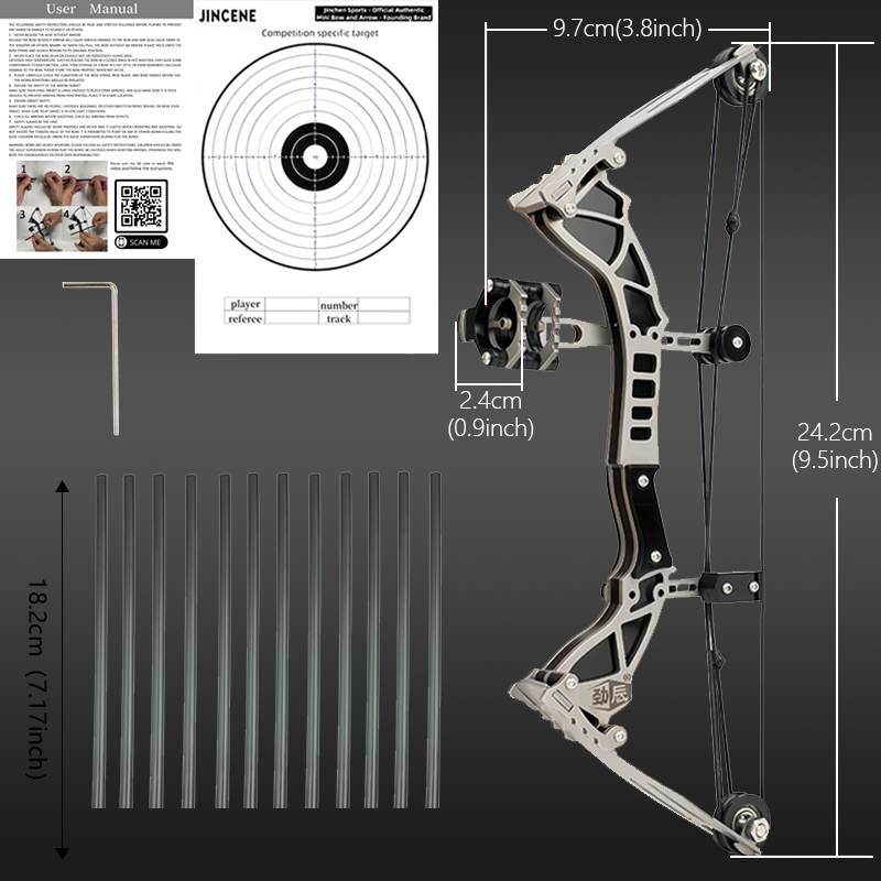 Mpow Small Compound Bow with 12 Arrows
