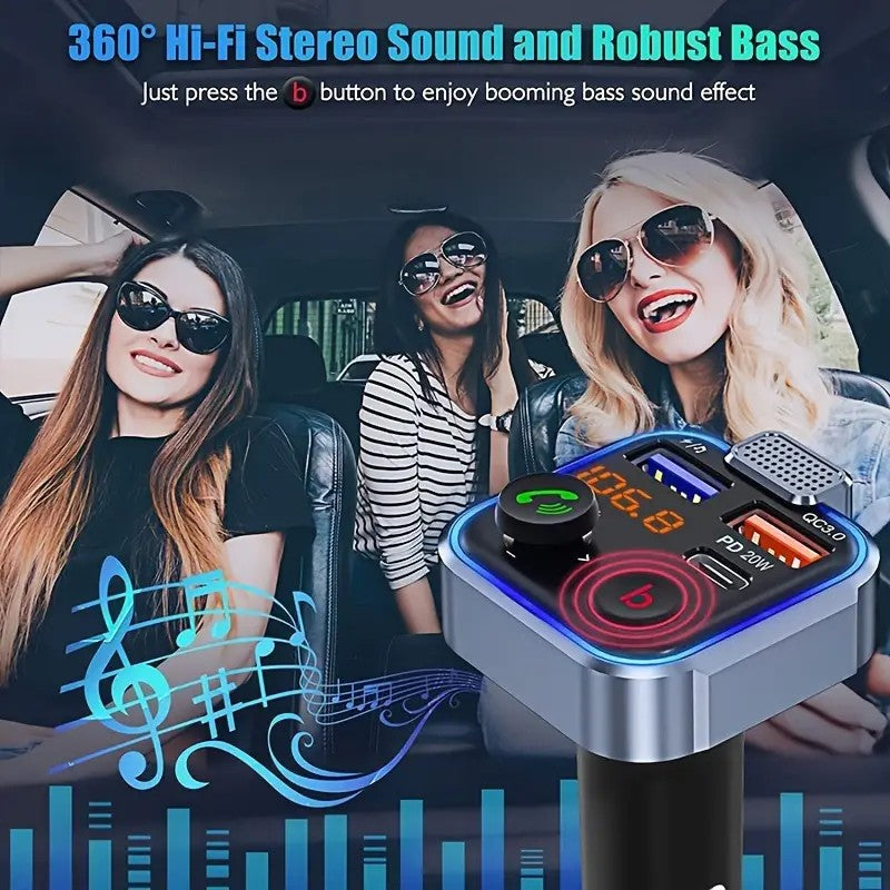 Mpow Bluetooth 5.3 Car FM Transmitter