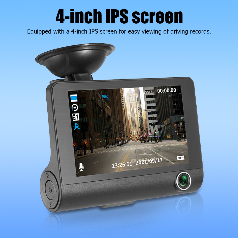 Dash Camera for Cars, 4 inch Screen 1080P DVR Car Driving Recorder, Car ...