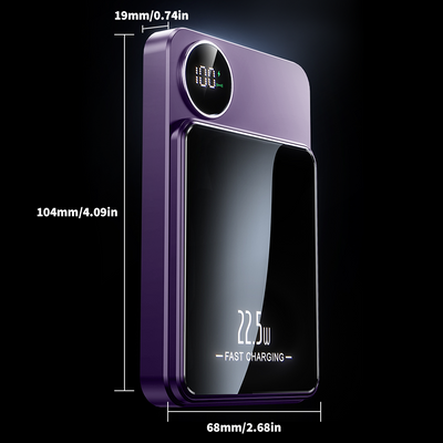 Mpow Mag-Safe Wireless Charger 10000mAh 25W PD Fast Charging 22.5W Wireless Output Multiple Colors Available Digital Display Portable