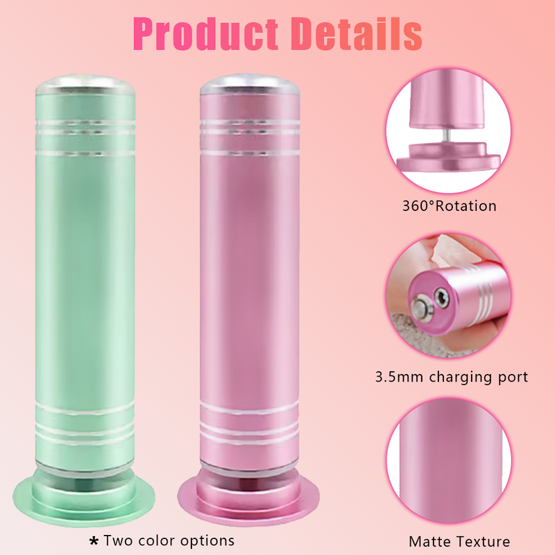 Mpow Pink USB-Powered 12V Foot Resurfacing Tool for Efficient Foot Resurfacing and Easily Removes Dead Skin and Calluses