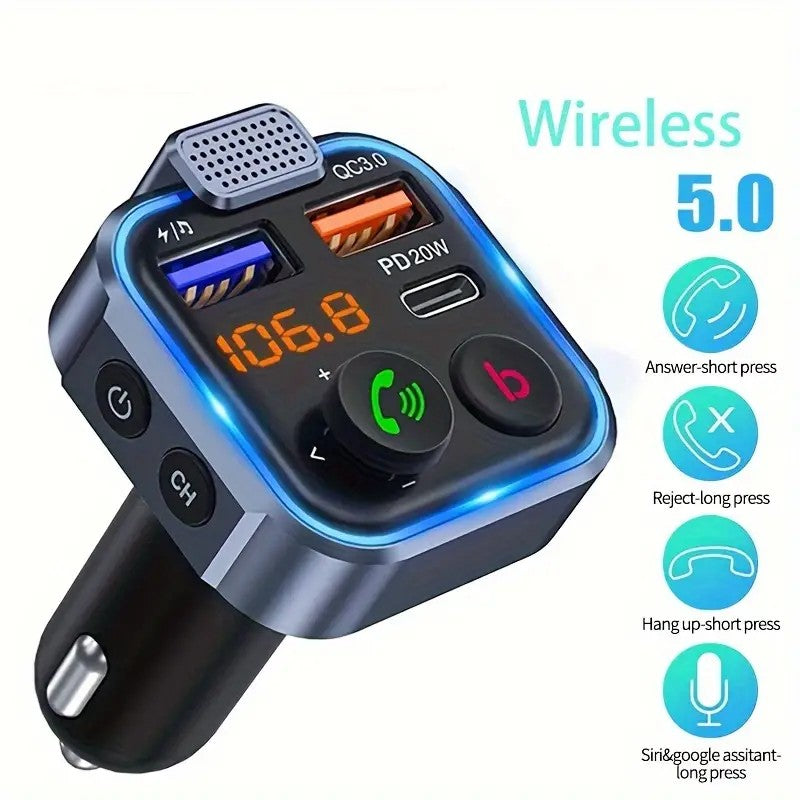 Mpow Bluetooth 5.3 Car FM Transmitter