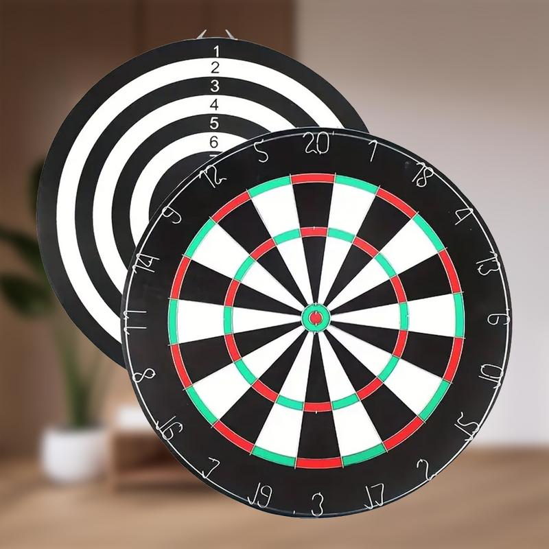 Mpow 18-inch Flocked Dartboard Set | Includes 6 16g Steel Needle Darts, Professional Tournament Standard