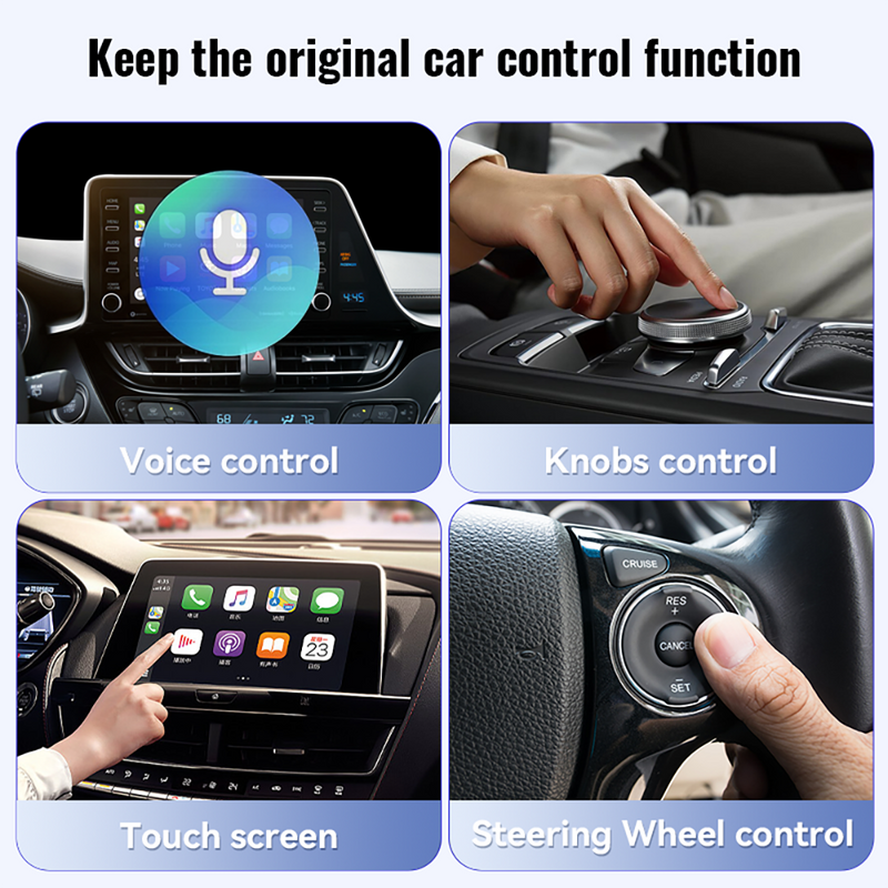 Mpow Wired to Wireless CarPlay/Android Auto Adapter