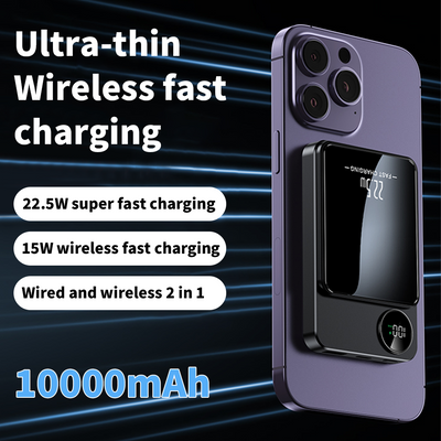 Mpow Mag-Safe Wireless Charger 10000mAh 25W PD Fast Charging 22.5W Wireless Output Multiple Colors Available Digital Display Portable