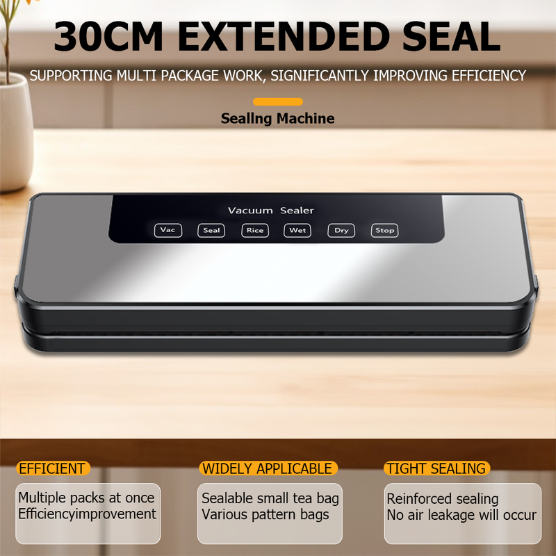 Mpow Vacuum Sealer, Silver + Black ABS, 120W Power, Holds 30 Vacuum Bags, Australian Plug, Perfect for Food Preservation
