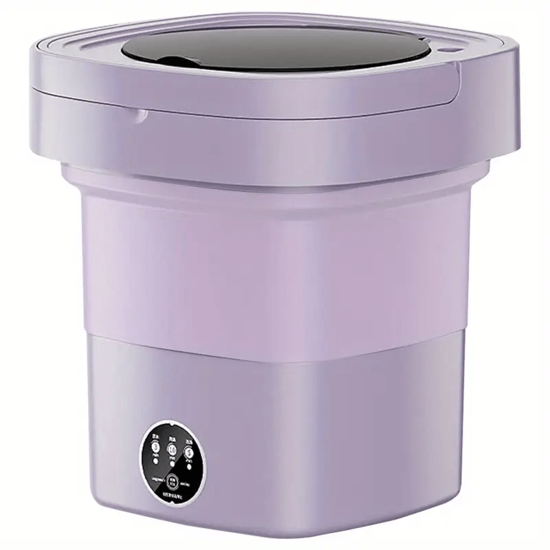 Mpow Folding Washing Machine - Portable Purple/Green