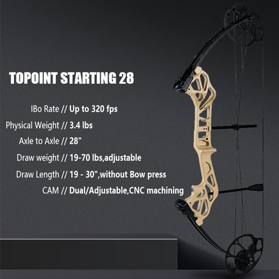 Mpow 28-inch Compound Bow with Sight +12 30-inch  Arrows