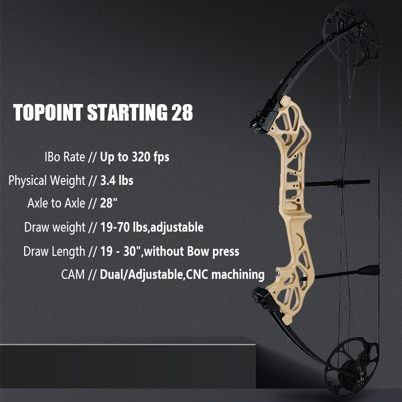 Mpow 28-inch Compound Bow with Sight +12 30-inch  Arrows
