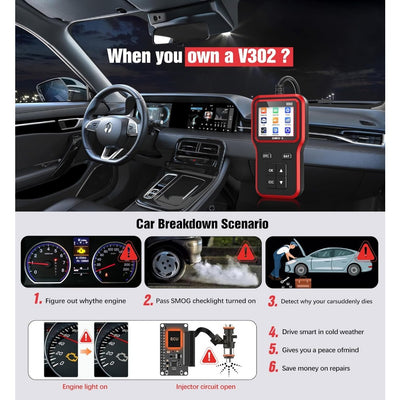 Mpow Car diagnostic equipment Red
