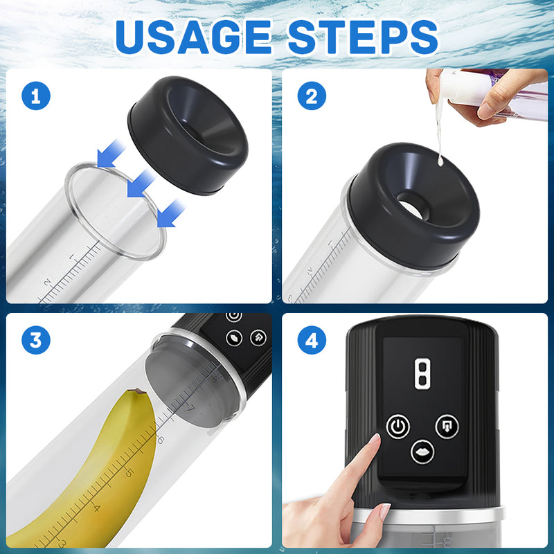 Mpow 2-in-1 Rechargeable Fully Automatic Pump Stress Relief Personal Massager - Designed for Men