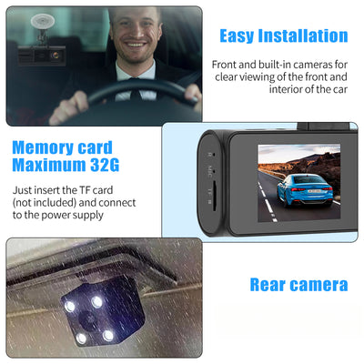 Mpow 2-inch IPS screen Driving Recorder Black