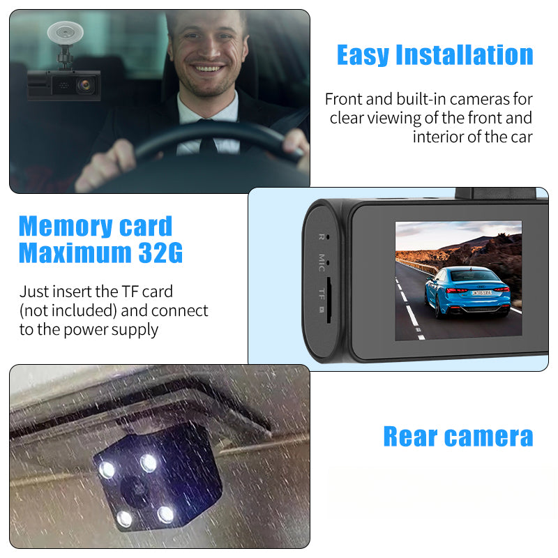 Mpow 2-inch IPS screen Driving Recorder Black