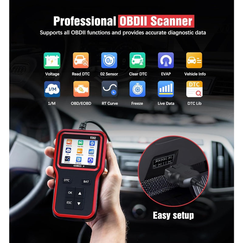 Mpow Car diagnostic equipment Red