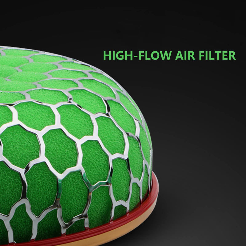 Mpow Double-layer, high-efficiency, stainless steel air filter for cars. Washable and reusable. Easy to install. Improves engine performance