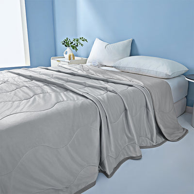 Mpow Cooling Air-Conditioning Quilt with Advanced Q-Max>0.4 Cooling Technology, Breathable and Skin-Friendly, Machine Washable