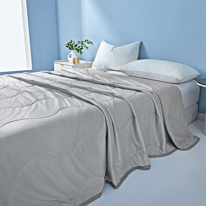 Mpow Cooling Air-Conditioning Quilt with Advanced Q-Max>0.4 Cooling Technology, Breathable and Skin-Friendly, Machine Washable