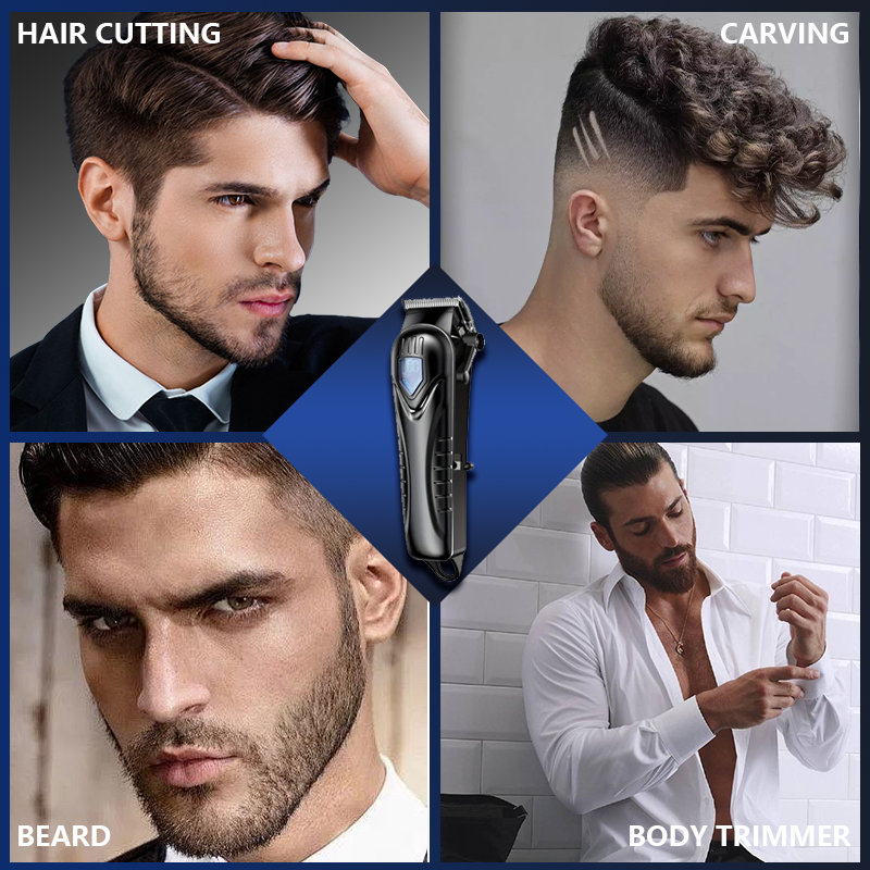Mpow Rechargeable Hair Clipper Kit Black/Silver