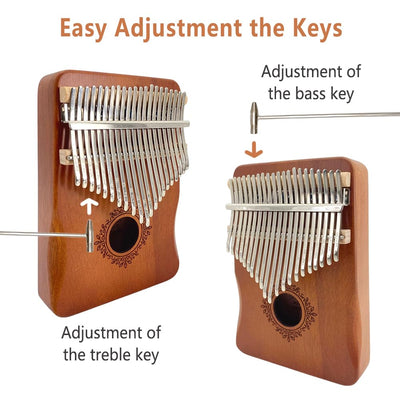 Mpow Premium Mahogany Thumb Piano - Ethereal Sound, Portable Gift Box, Thoughtfully Selected, Creative Birthday and Holiday Gift