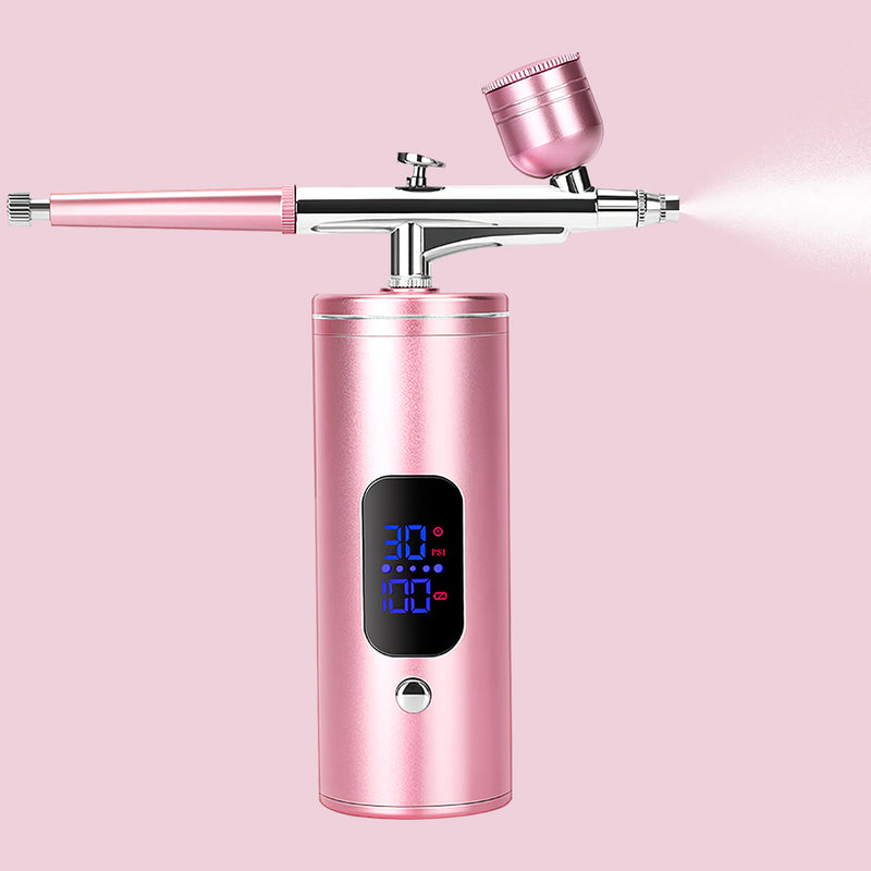 Mpow Rechargeable Portable Airbrush Kit - 3 Pressure Settings, 950mAh Battery, 0.3mm Nozzle for Art & DIY Projects