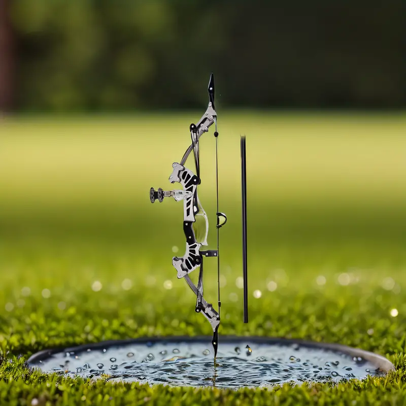Mpow 16.5-inch compound bow with 8 arrows