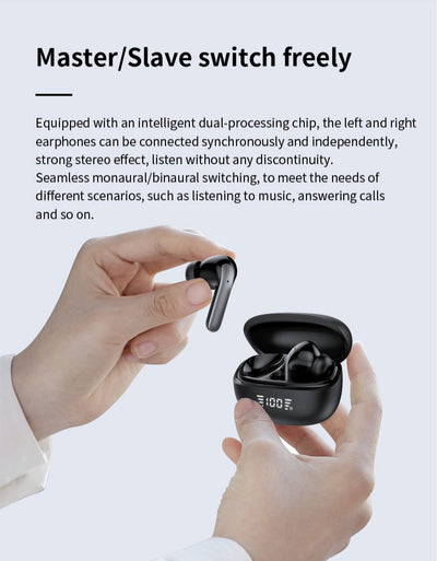 Mpow Wireless noise reduction Bluetooth 5.3 music headphones Black
