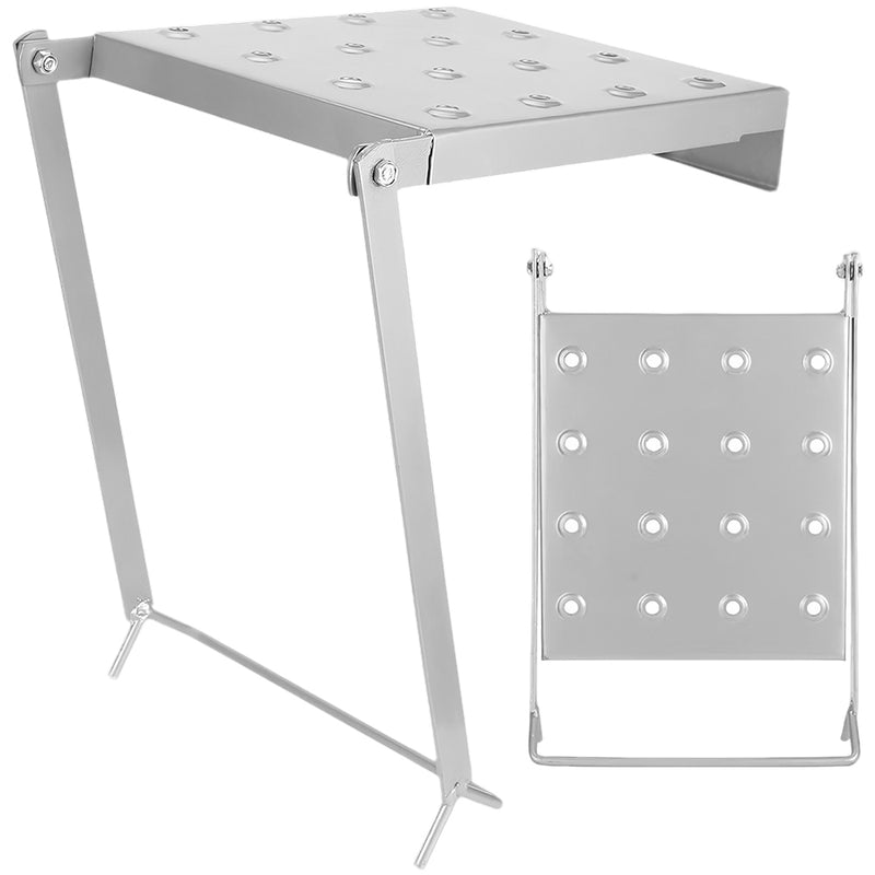 Mpow Telescoping Ladder Accessory - 35x26.5cm Iron Platform, 400LBS Capacity, Anti-Slip & Magnetic Tray