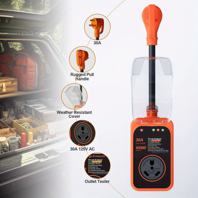 Mpow RV Surge Protector Orange
