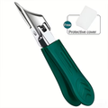 MPOW Heavy Duty Stainless Steel Ingrown Thick Toenail Clippers, 25 Degree Sharp Oblique Blade Precision Nail Trimmer, Anti-Splash Soft Non-Slip Grip Nail Cutter for Seniors Arthritis Thick Ingrown Nails Care,Green
