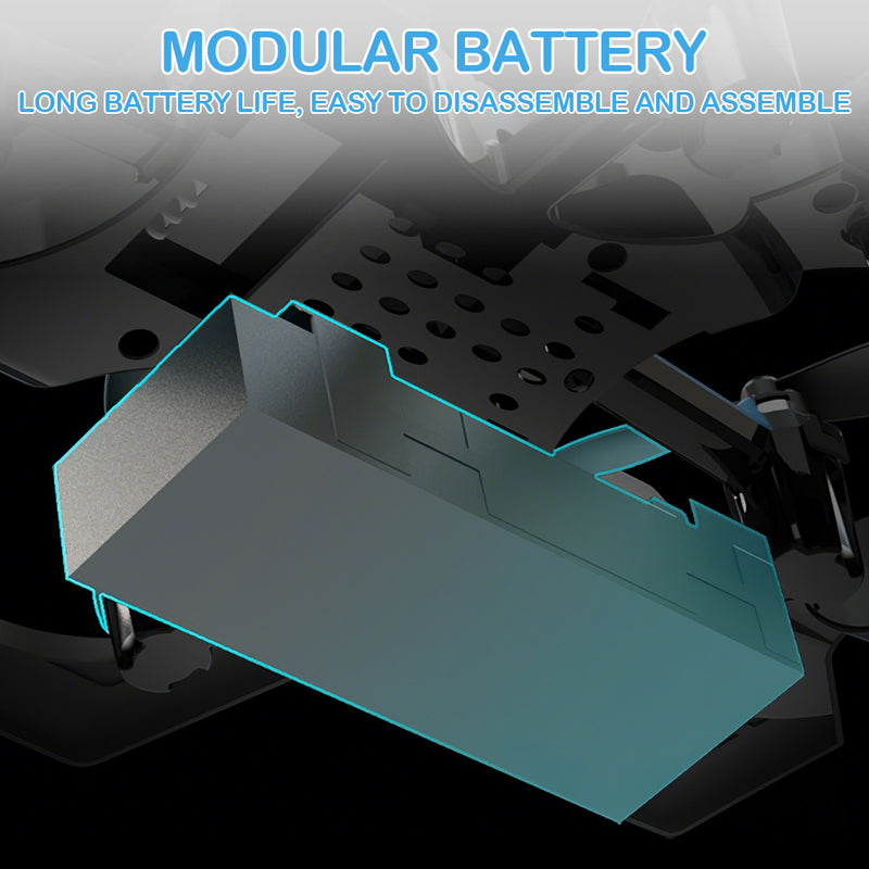 Mpow Toy Drone with 3.7V 500mAh Battery (40-Minute Fast Charge), 50-70m Remote Control/Flight Altitude, Throw, Roll, and Hold Altitude Function, and 2.4GHz Signal Support
