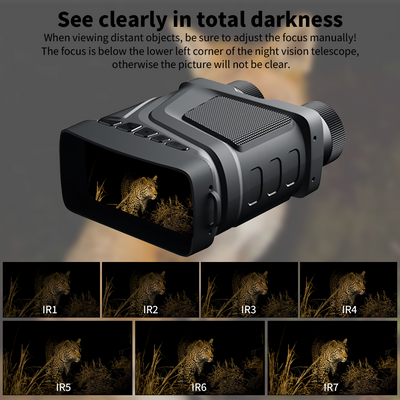 Mpow Outdoor Night Vision Device with 1080P HD, 1.3-inch Screen, Target Reference Detector, Includes 32GB Memory Card, Type-C Port, and Multi-Language Support
