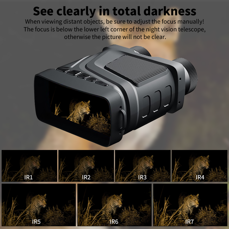 Mpow Outdoor Night Vision Device with 1080P HD, 1.3-inch Screen, Target Reference Detector, Includes 32GB Memory Card, Type-C Port, and Multi-Language Support