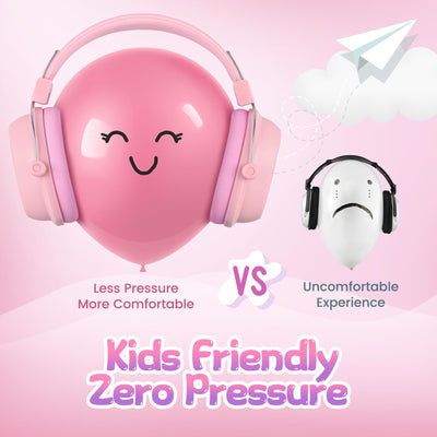 Noise Cancelling Headphones for Kids, 28dB SNR Kids Ear Protection Safety Ear Muffs for Monster Truck,Fireworks, Adjustable Kids Noise Cancelling Headphones for Autism,Toddler,Children, Pink