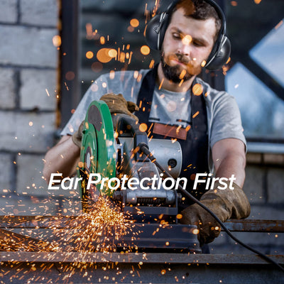SNR 35dB Effective Ear Protection, Hearing Protection Ear Muff, Lightweight Adult Noise Cancelling Headphones, Ear Protection for Autism, Mowing, Shooting, Sleeping, Ear Muffs for Noise Reduction