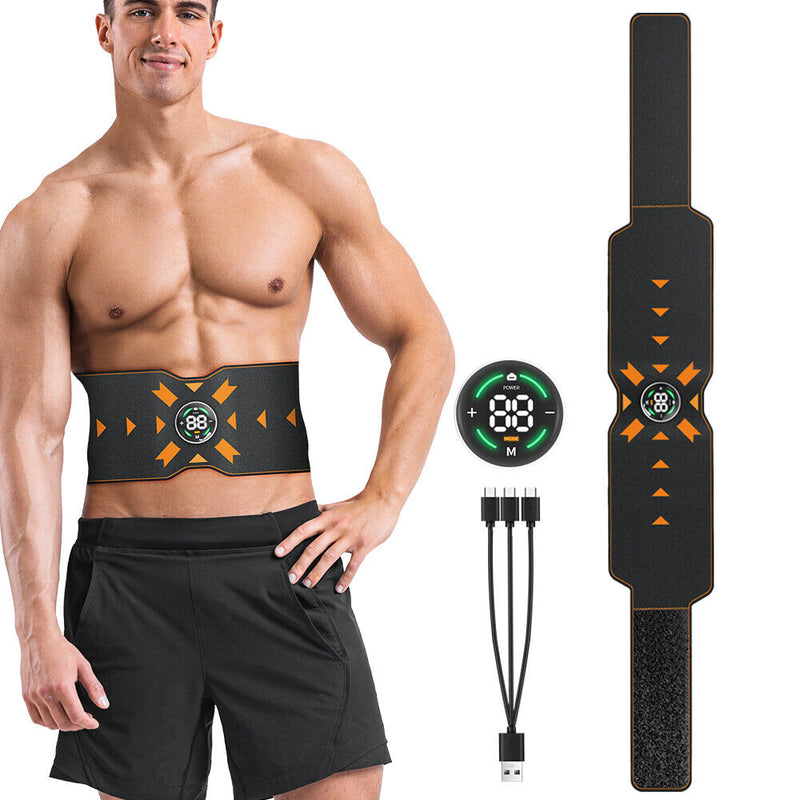Abdominal EMS ABS Muscle Stimulator Belt Home Fitness Toning Belly