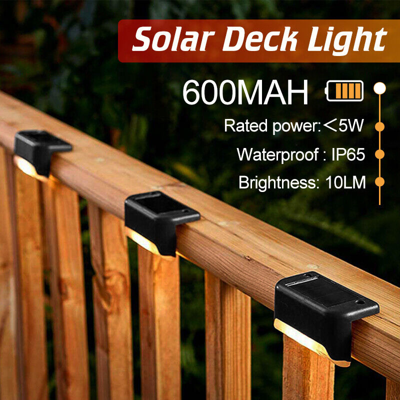 [12 Stück] Solarlampen für außen,Solar Deckleuchten,Treppen,Stufen,Zaun Warmweiß