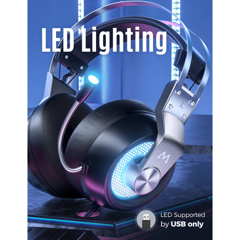 [wholesale: $16-$28 /piece]  Mpow BH357 Wired Gaming Headset LED Light US ONLY , not include shipping
