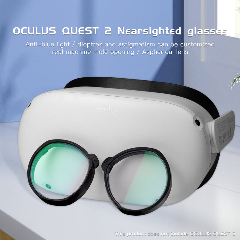 New Quest2 Lens Myopia Anti Blue Light Magnetic Glasses Frame Quick Disassemble Inserts VR Prescription Lenses For Oculus Quest 2