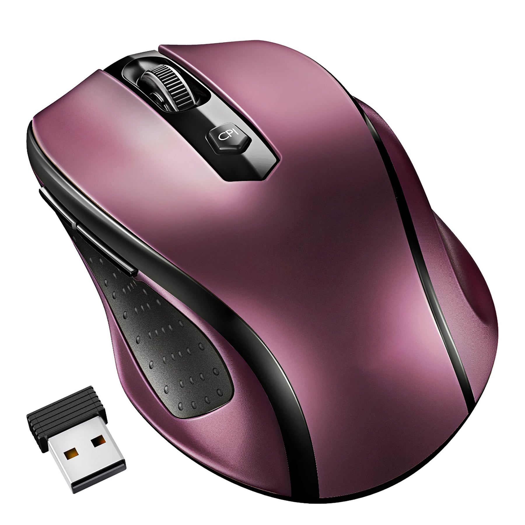 JETech 2.4Ghz Wireless Mobile Optical Mouse with 3 CPI Levels and USB  Wireless Receiver