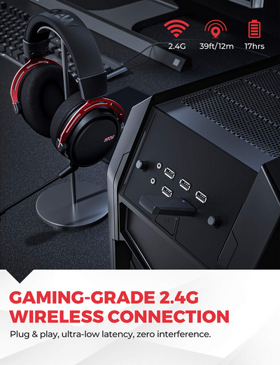 Mpow BH473 Air Pro 2.4G Wireless Gaming Headset