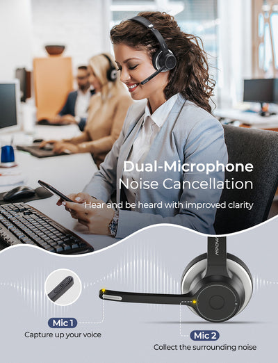 Mpow HC5 Bluetooth Headset with Microphone