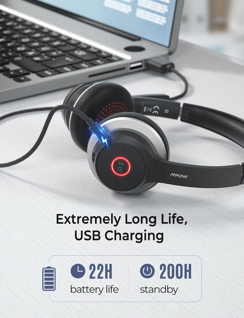 Mpow HC5 Bluetooth Headset with Microphone