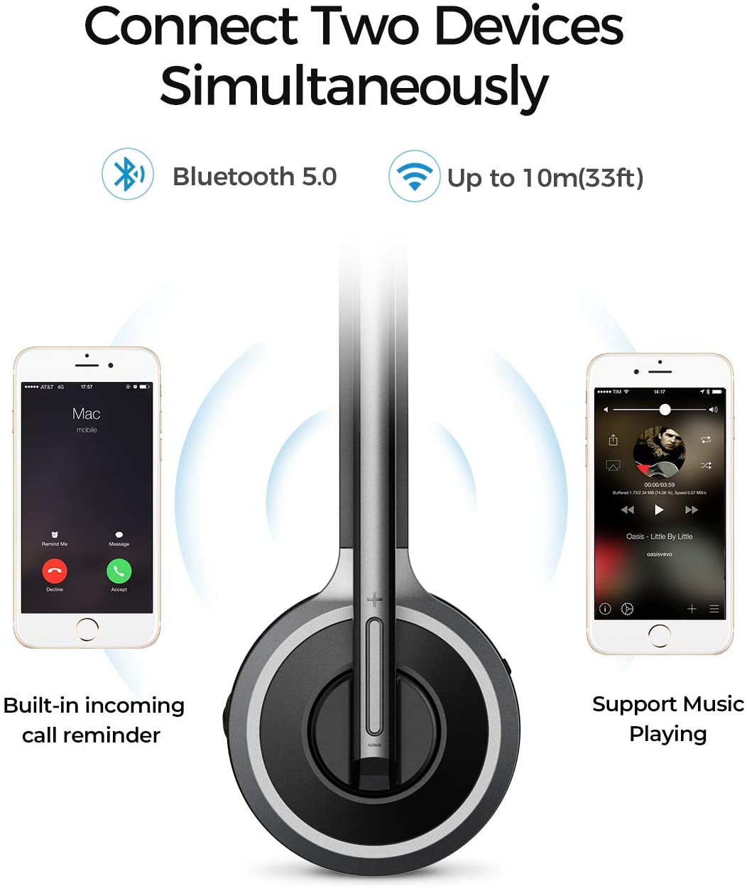 Wireless Headphones Mpow M5 Pro Wireless Headphones Mpow Bh231a