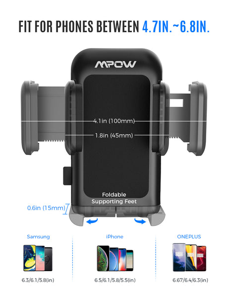 Supporto per telefono per auto Mpow CA051B, supporto per telefono per auto con slot per CD