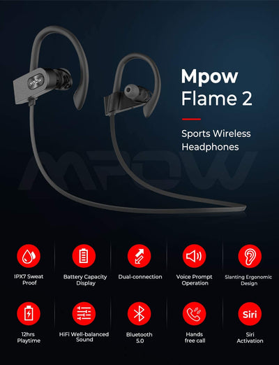 Écouteurs sans fil Mpow Flame2 Sport