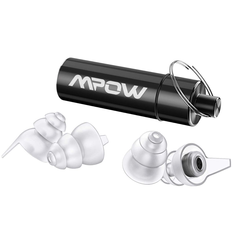 MPOW HP096A SNR 28dB Tapones para oídos de concierto con estuche de transporte de aluminio