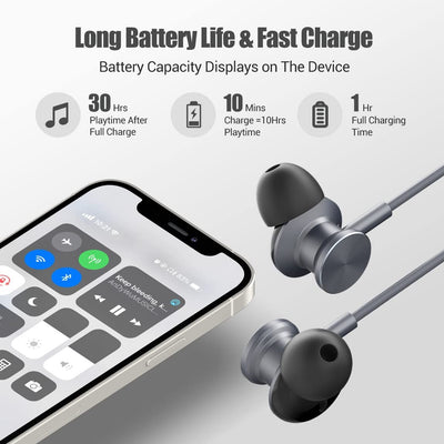 Neckband Bluetooth Headphones Running Headphones 36 Hrs Playtime
