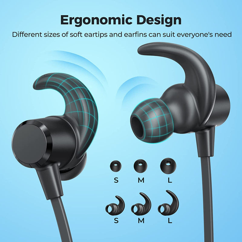 Mpow Wireless Bluetooth Earbuds 20H Playtime HD Bass Sound/IPX7 Waterproof/Magnetic in Ear